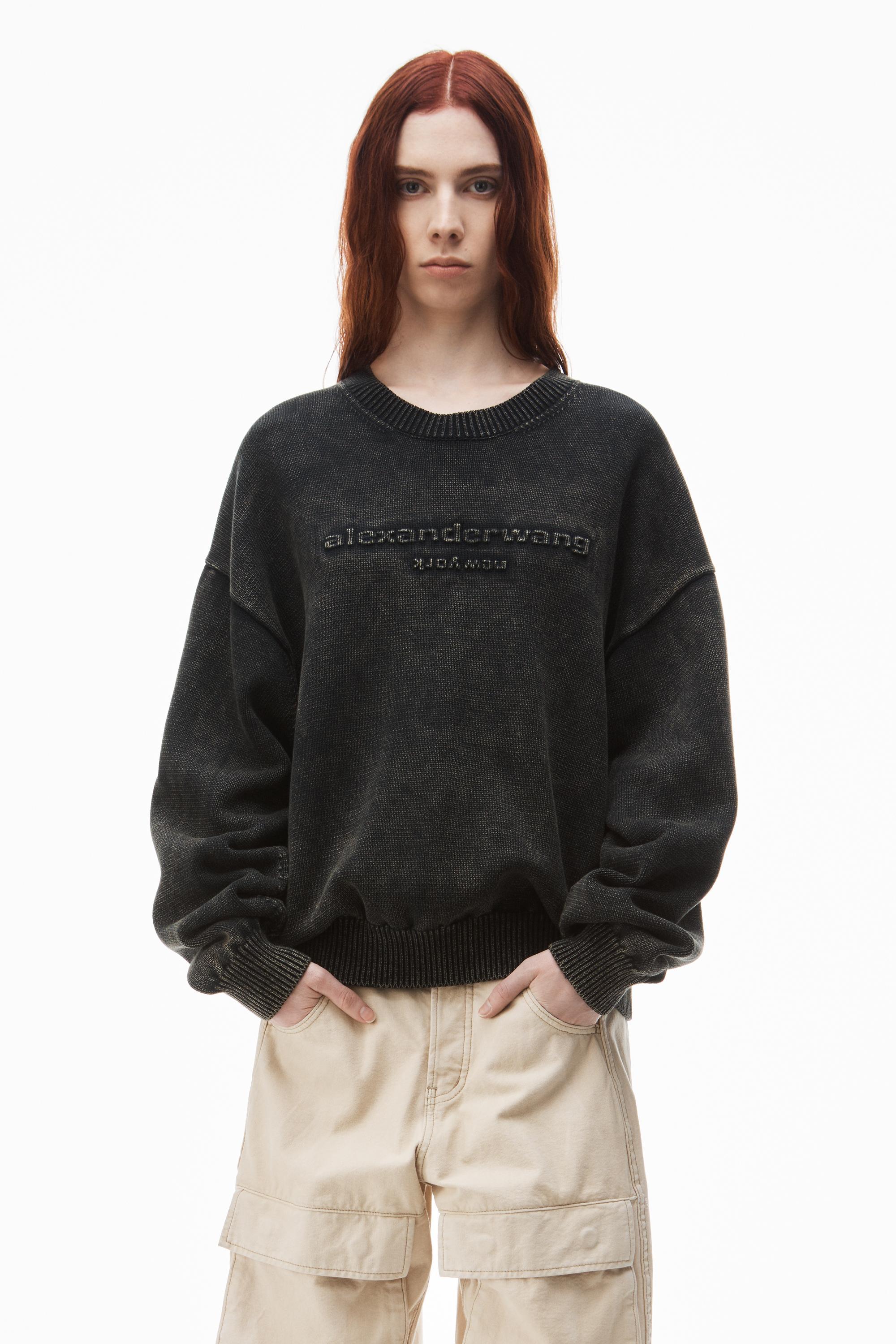 Oversize Logo Pullover In Organic Cotton Product Image