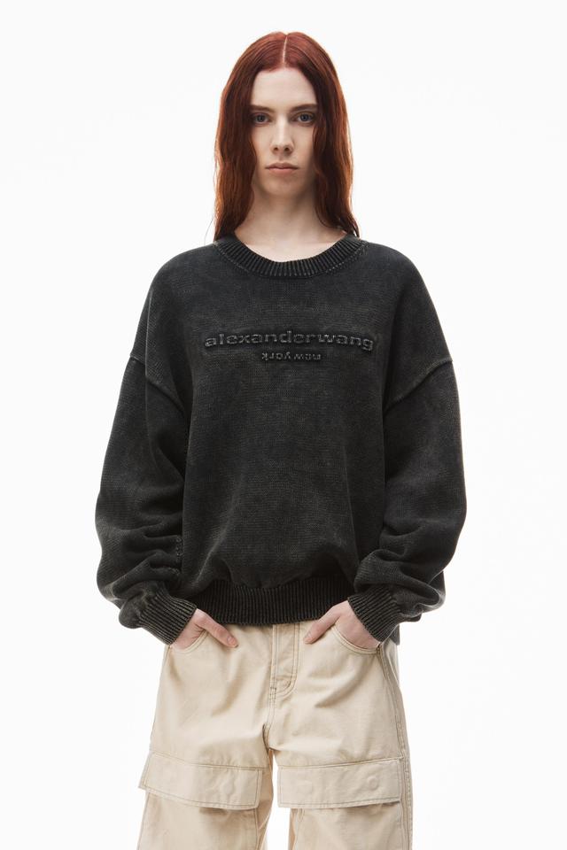 Oversize Logo Sweatshirt In Organic Cotton Product Image