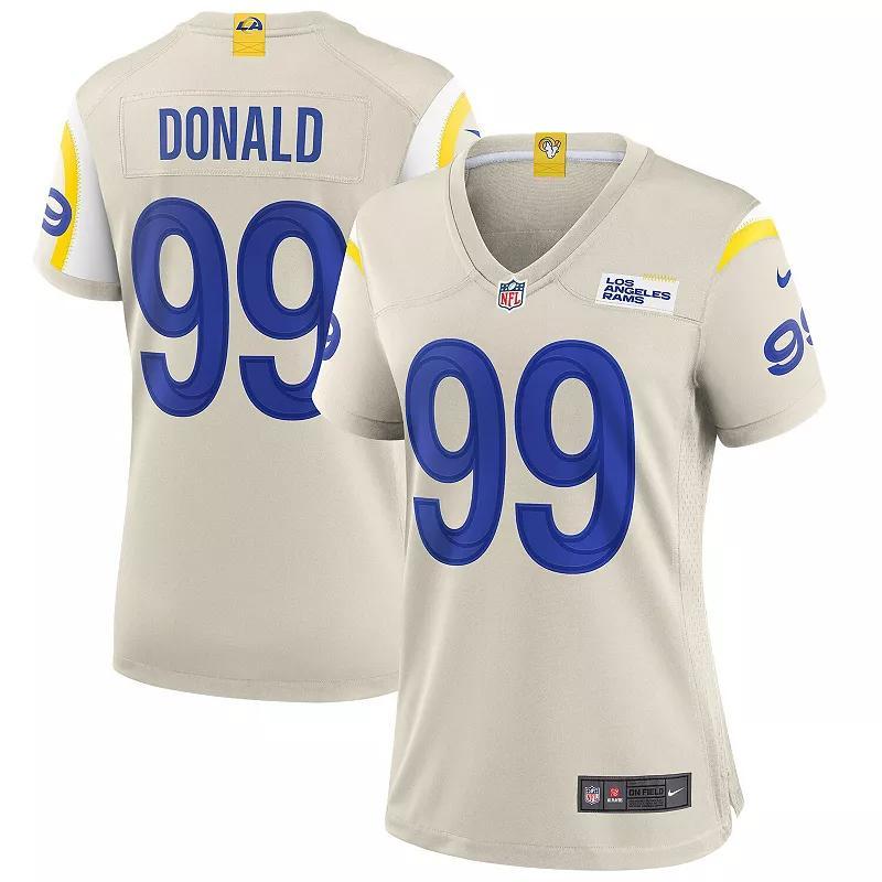 Womens Nike Aaron Donald Bone Los Angeles Rams Game Jersey Product Image