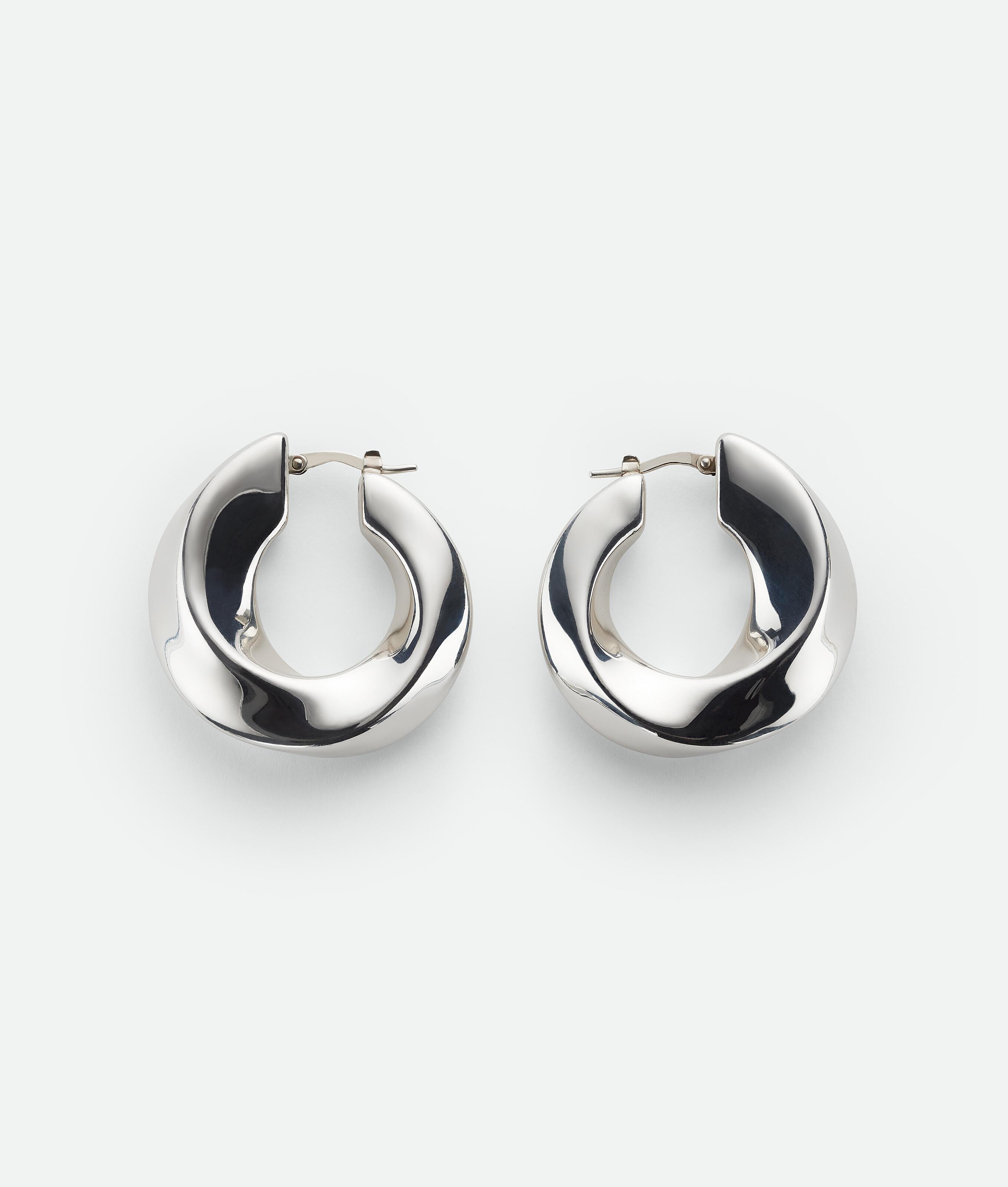 Twist Hoop Earrings Product Image