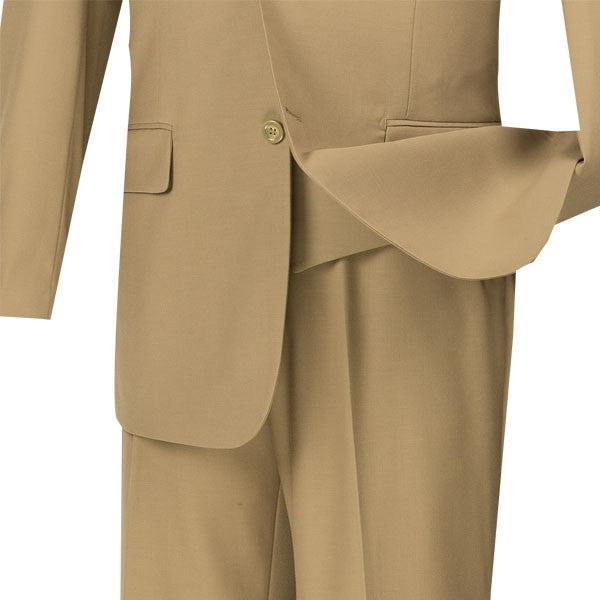 Morgan Collection - Regular Fit 3 Piece Suit 2 Button Khaki Product Image