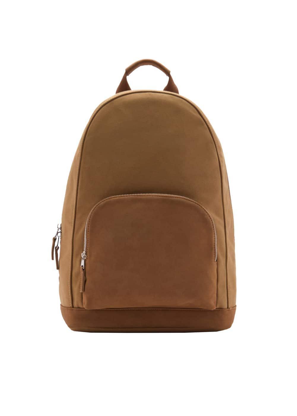 MANGO MAN - Canvas mixed backpack - One size - Men Product Image