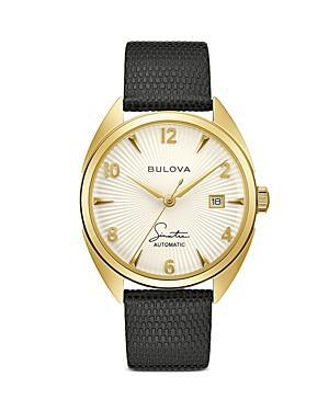 Bulova Mens Frank Sinatra Automatic Brown Leather Strap Watch 39mm Product Image