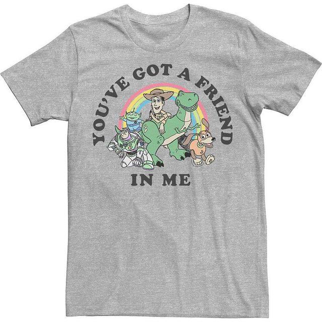 Disney / Pixars Toy Story Mens Youve Got A Friend In Me Pride Tee Athletic Grey Product Image