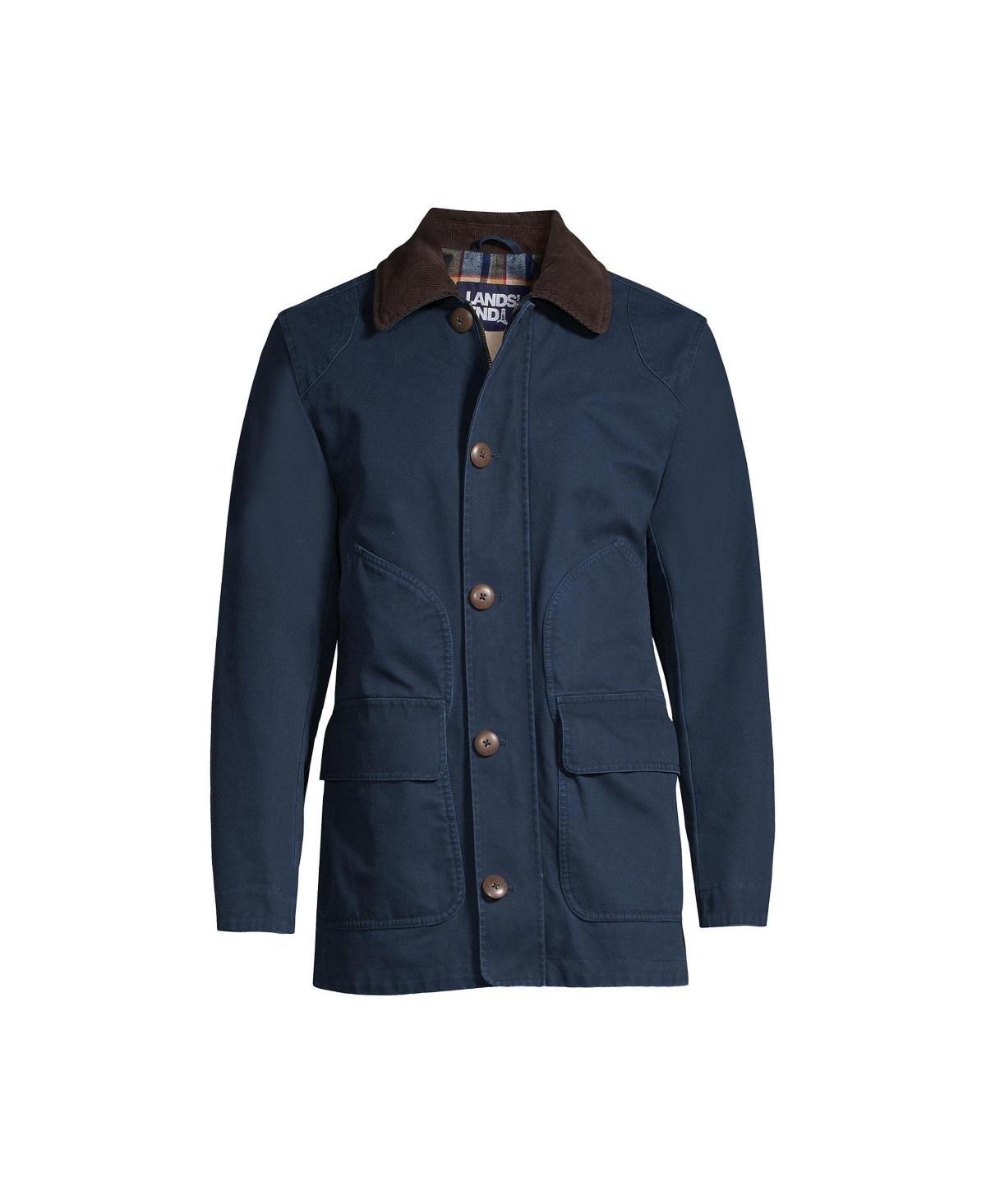 Mens Lands End Barn Coat Classic Blue Product Image