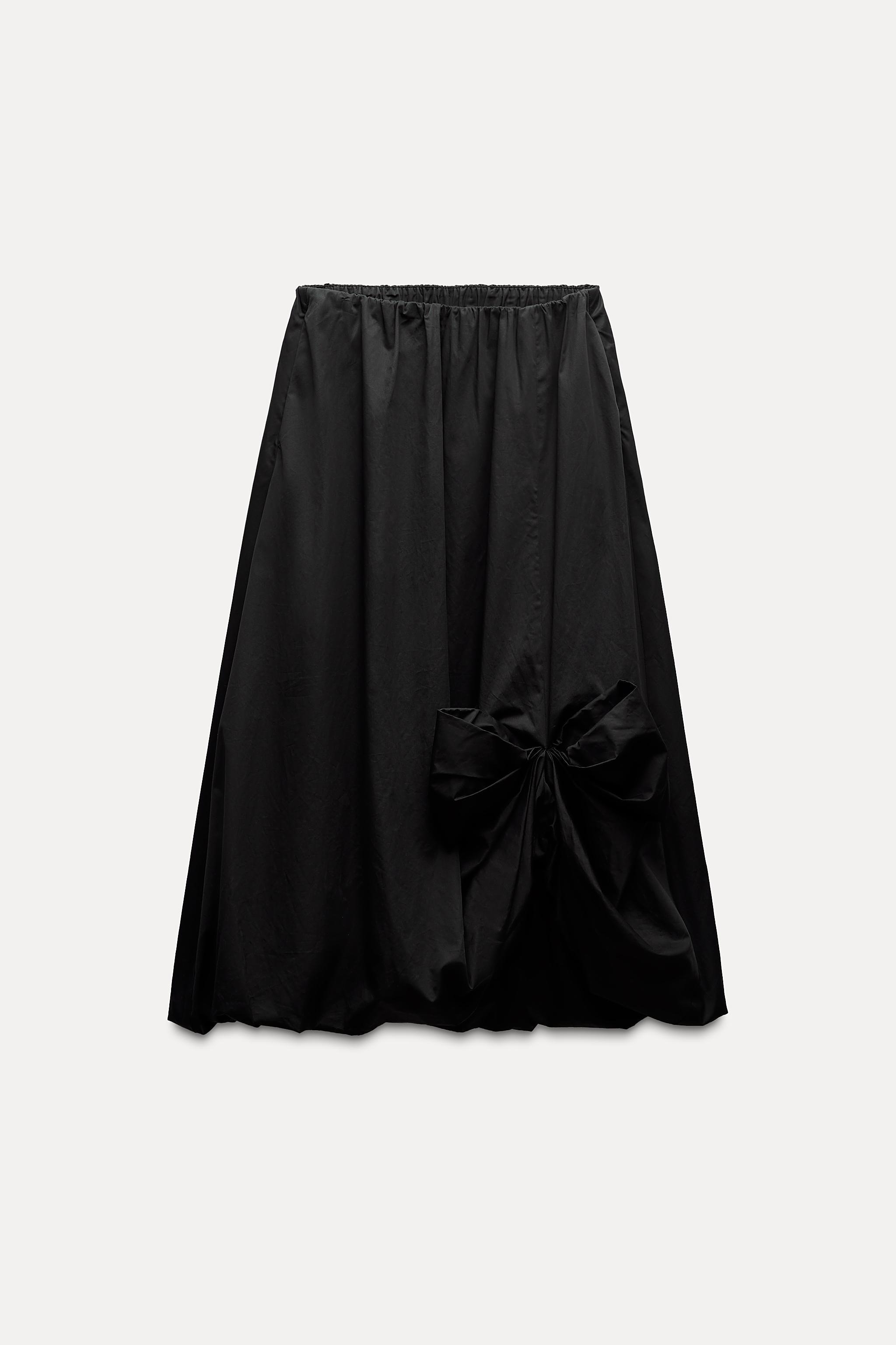 BALLOON BOW MIDI SKIRT Product Image