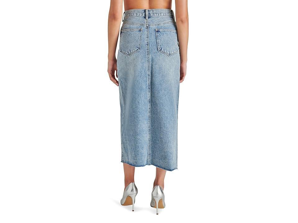 Steve Madden Avani Front Slit Denim Skirt Product Image