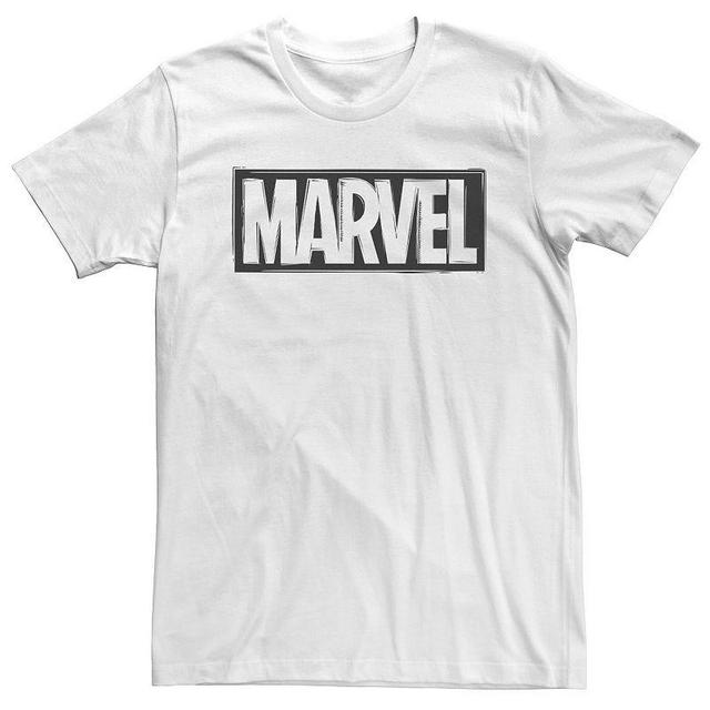 Big & Tall Marvel Woodcut Logo Tee, Mens Product Image