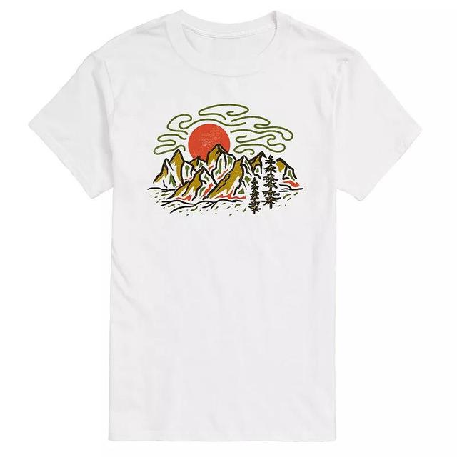 Big & Tall Colorful Mountains Graphic Tee, Mens Product Image