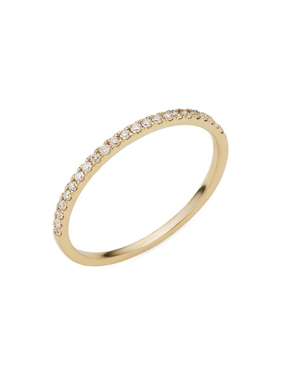 Womens 14K Yellow Gold The Regal Diamond Stack Ring Product Image