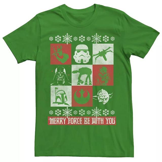 Mens Star Wars Force Be With You Christmas Tee Product Image