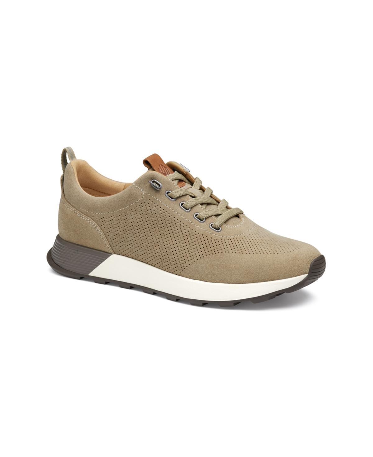 Johnston  Murphy Mens Kinnon Perforated Suede Jogger Sneakers Product Image