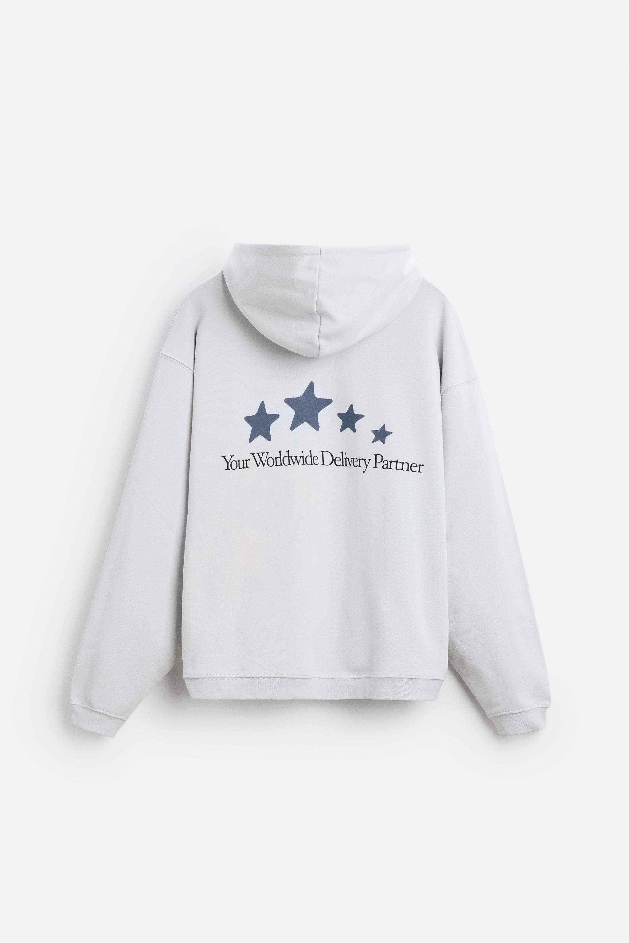 EMBROIDERED TEXT SWEATSHIRT Product Image