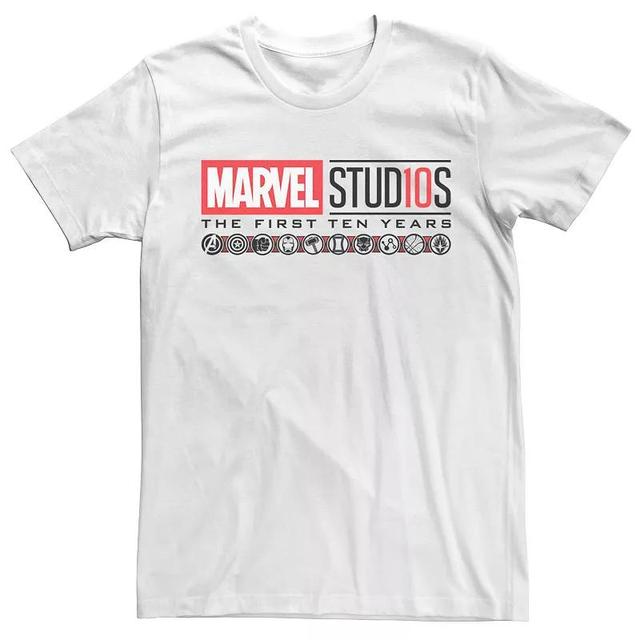 Mens Marvel Studios Ten Years Icon Logo Tee Product Image