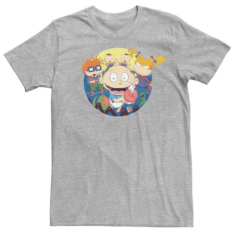 Mens Rugrats Classic Intro Group Tee Athletic Grey Product Image