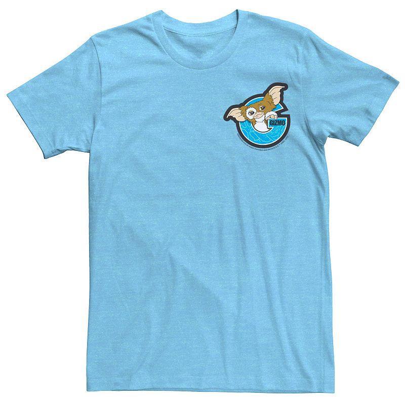 Mens Gremlins Gizmo Pocket Tee Light Blue Product Image