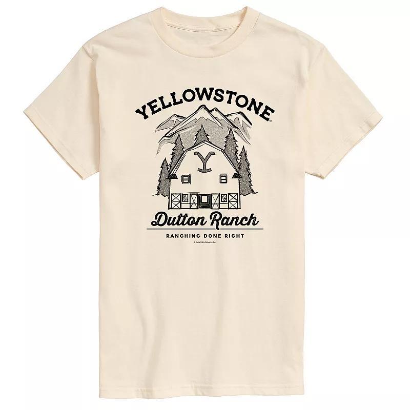 Big & Tall Yellowstone Dutton Ranch Graphic Tee, Mens Product Image