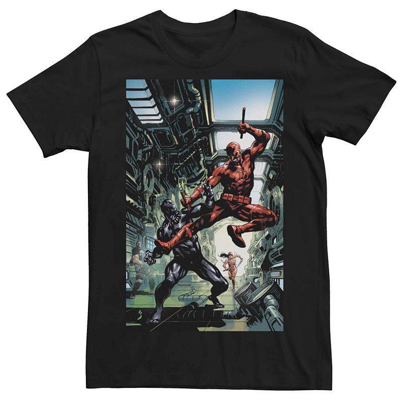 Mens Marvel Avengers Fight Comic Cover Tee Product Image