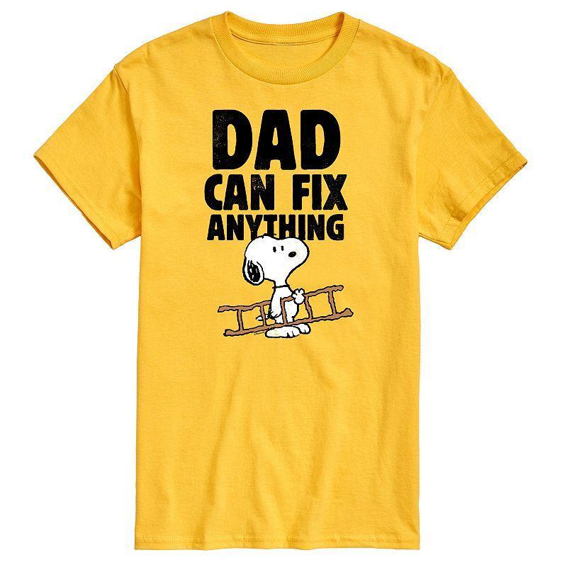 Big & Tall Peanuts Dad Can Fix It Graphic Tee, Mens Product Image