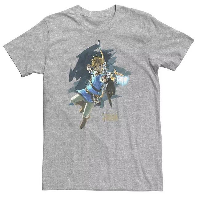 Big & Tall Nintendo Zelda Breath of the Wild Link Jump Shot Aim Tee, Mens Product Image