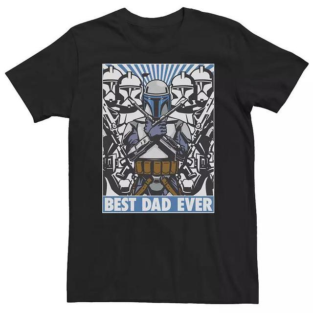 Big & Tall Star Wars Fathers Day Jango Fett Best Dad Ever Tee, Mens Product Image