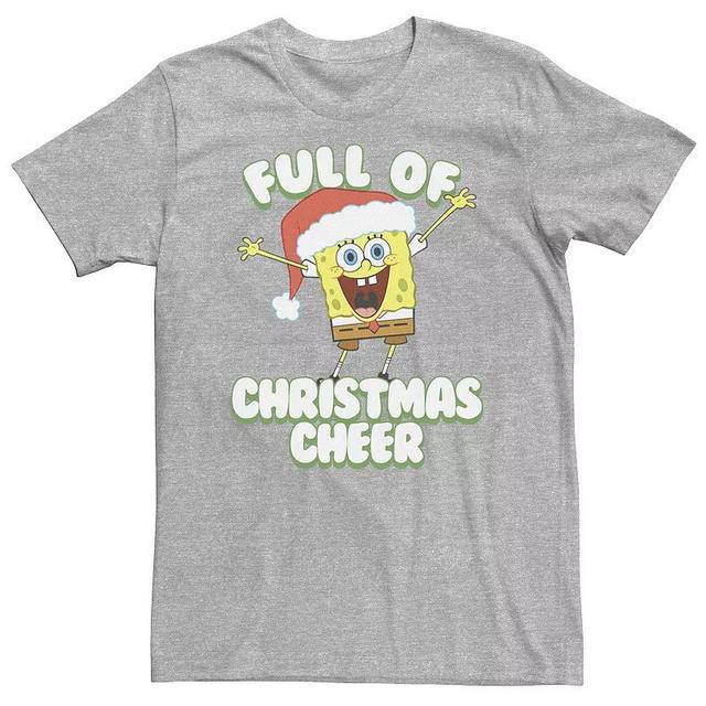 Big & Tall Nickelodeon SpongeBob SquarePants Full Of Christmas Cheer Holiday Tee, Mens Product Image