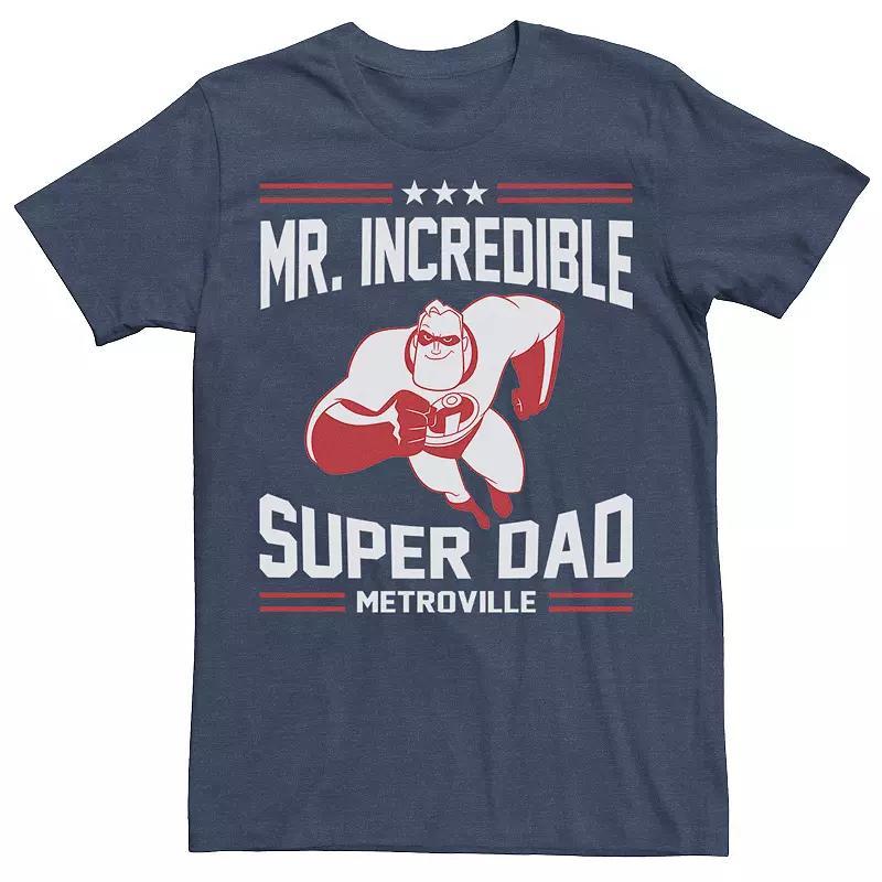 Mens Disney / Pixar Incredibles Super Dad Tee Med Blue Product Image