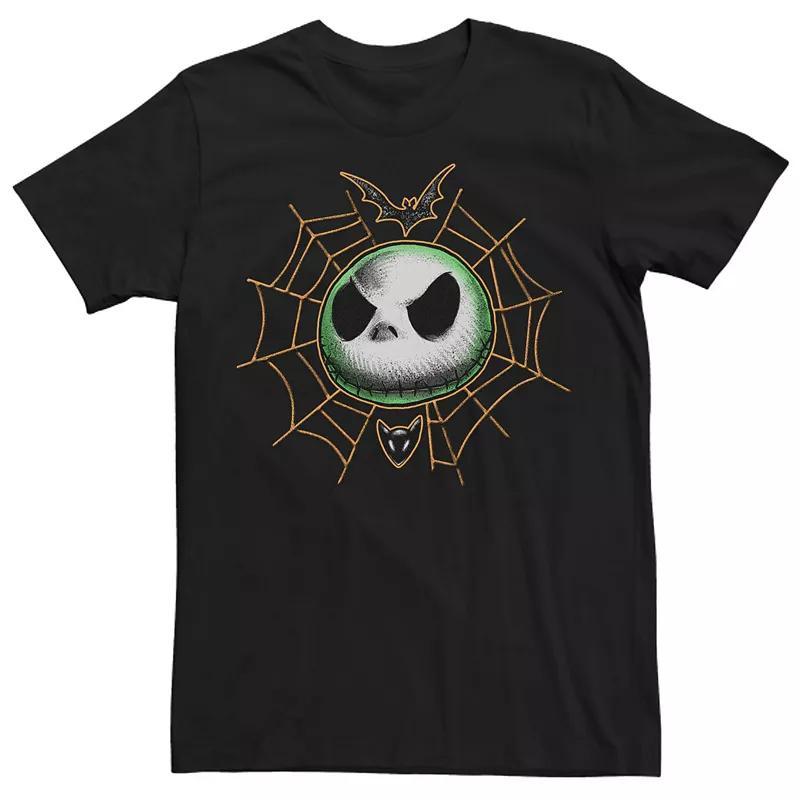 Disneys The Nightmare Before Christmas Big & Tall Jack Spiderweb Graphic Tee, Mens Product Image