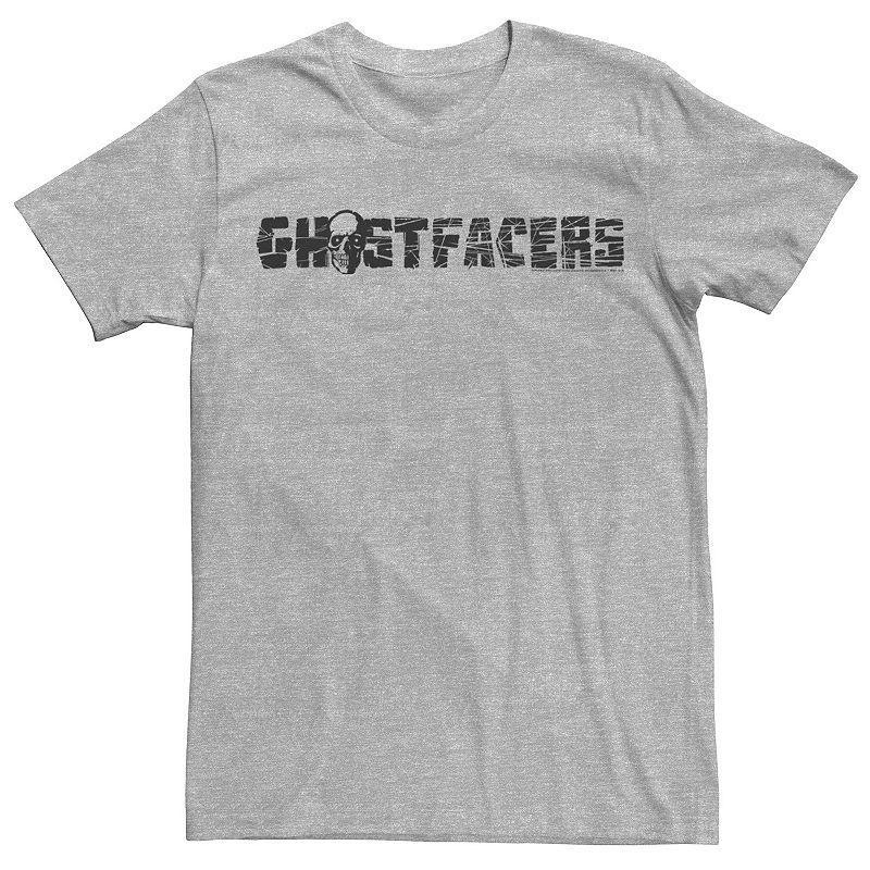 Mens Supernatural Ghostfacers Skull Logo Tee Athletic Grey Product Image