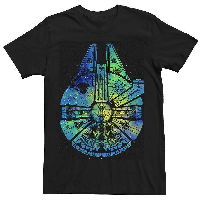 Mens Star Wars Galaxy Millennium Falcon Graphic Tee Product Image