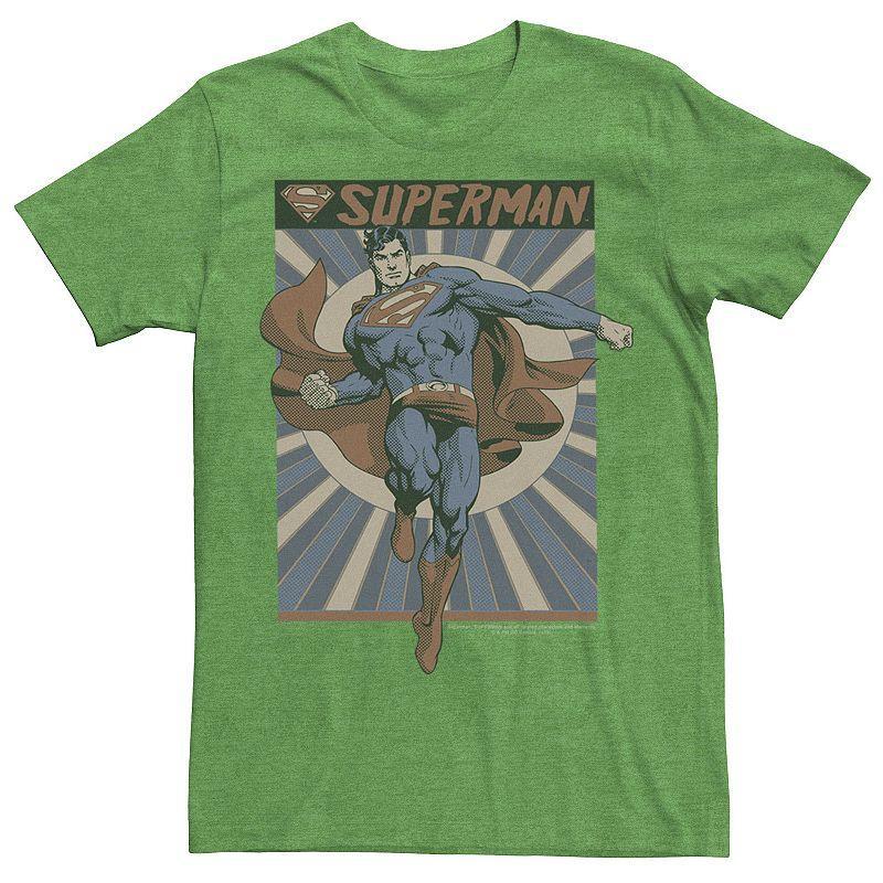 Mens DC Comics Superman Posed Pop Art Poster Graphic Tee Product Image