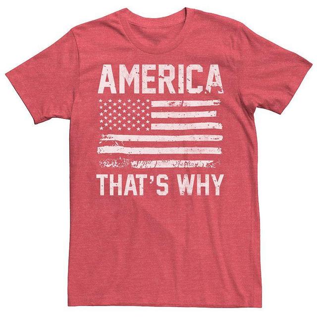 Mens America Thats Why Graphic Tee Red Product Image