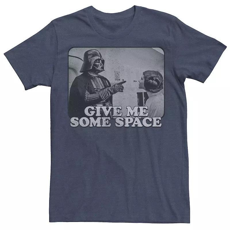 Mens Star Wars Darth Vader Give Me Some Space Graphic Tee Navy Grey Product Image