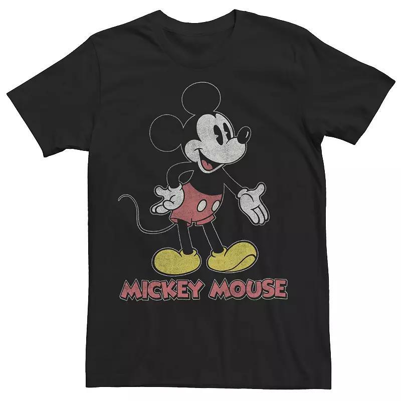 Disneys Mickey Mouse Distressed Portrait Logo Mens Tee, Boys Product Image