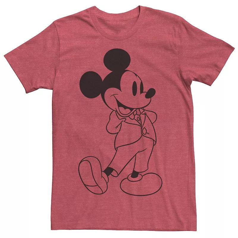 Disneys Mickey Mouse Distressed Portrait Logo Mens Tee, Boys Product Image