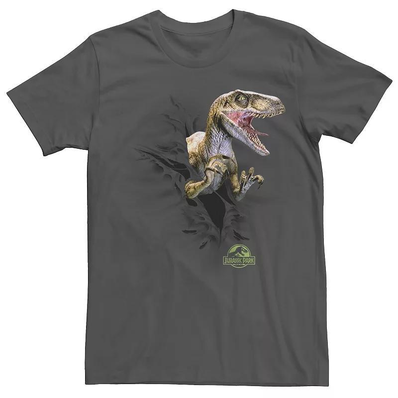 Mens Jurassic Park Ripping Velociraptor Graphic Tee Product Image