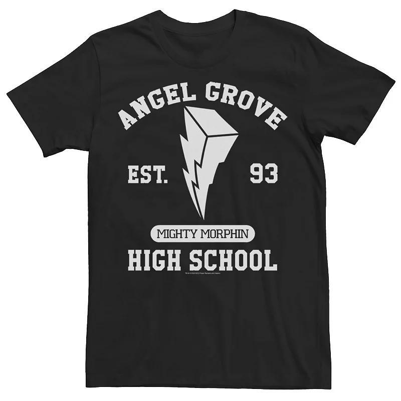 Big & Tall Power Rangers Angel Grove High School Logo Tee, Mens Product Image