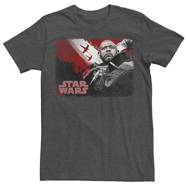 Mens Rogue One: A Star Wars Story Saw Gerrera Poster Tee Grey Heather Product Image