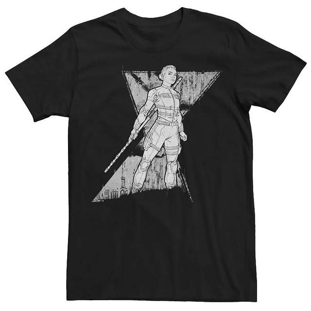 Mens Marvel Widow Yelena Sketch Logo Tee Product Image