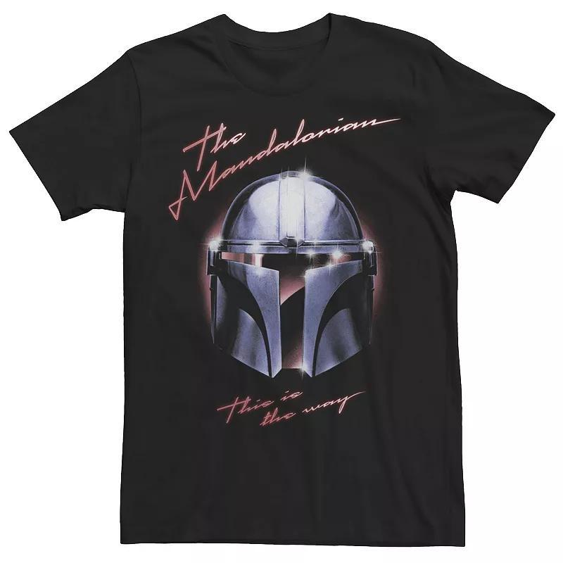 Mens Star Wars: The Mandalorian Chrome Helmet This Is The Way Tee Product Image