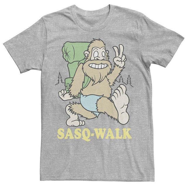 Mens Sasq-Walk Humor Poster Tee Athletic Grey Product Image