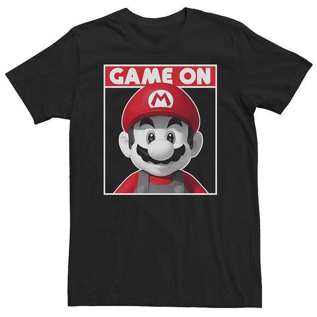 Big & Tall Nintendo Super Mario Game On Box Portrait Tee, Mens Product Image