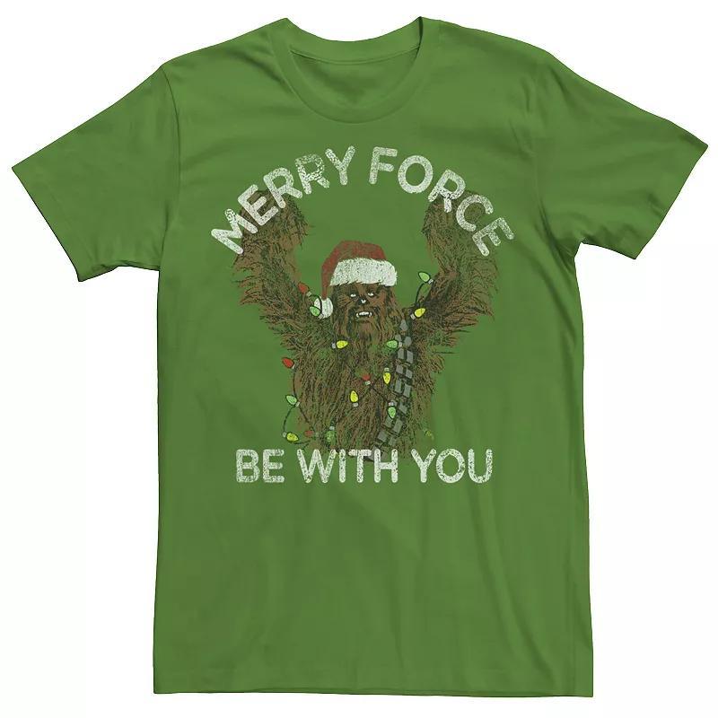 Mens Star Wars Chewbacca Merry Force Be With You Tee Product Image