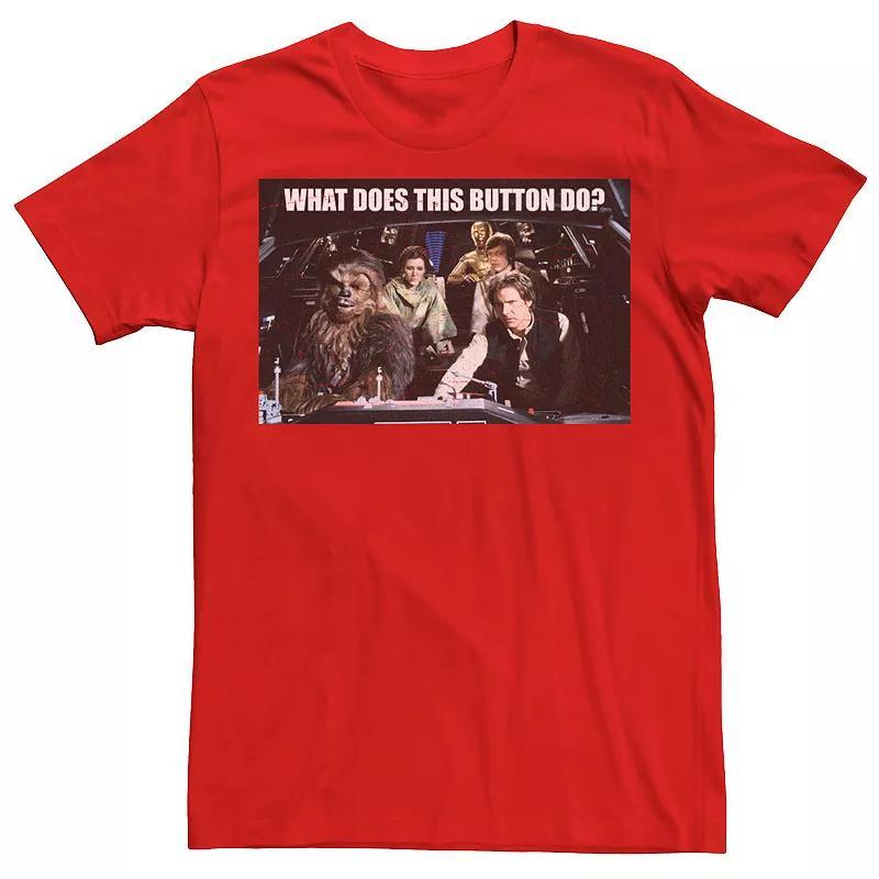 Mens Star Wars What Does This Button Do Tee Product Image