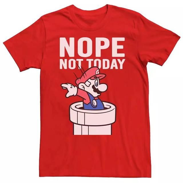 Mens Nintendo Super Mario Warp Pipe Nope Not Today Action Portrait Tee Product Image