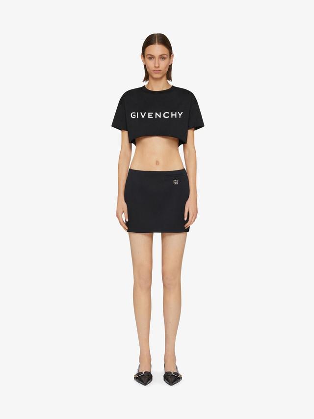 GIVENCHY Archetype cropped t-shirt in cotton Product Image