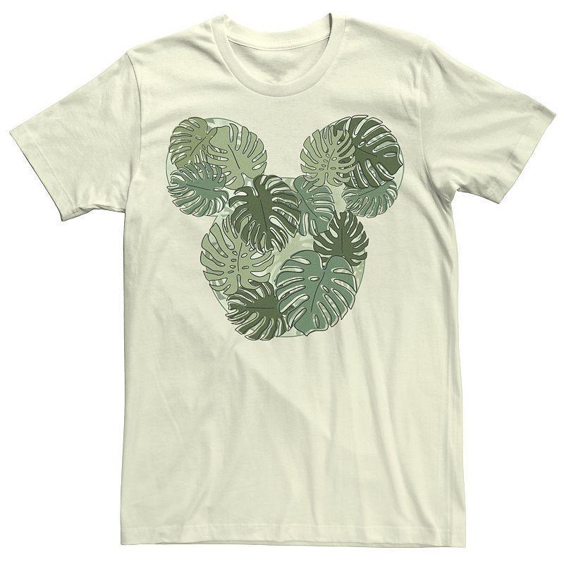 Mens Disney Mickey & Friends Mickey Monstera Plant Fill Tee Product Image