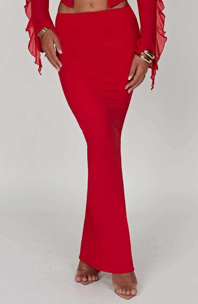 Astrid Maxi Skirt - Red Product Image