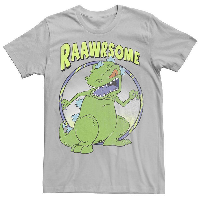 Mens RugRats Reptar Raawrsome Tee, Boys Grey Product Image