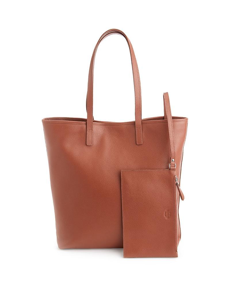 Womens Pebble Grain Tall Tote Bag Product Image